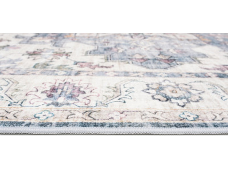 Kusový koberec FLANNEL PRINTED - Ornament - šedý/béžový