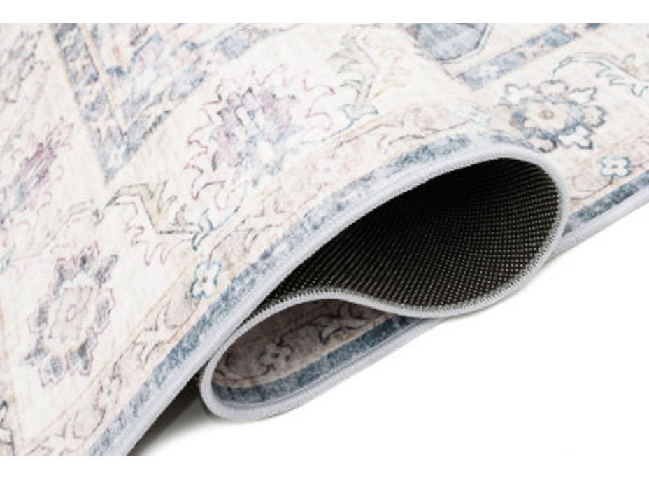 Kusový koberec FLANNEL PRINTED - Ornament - šedý/béžový