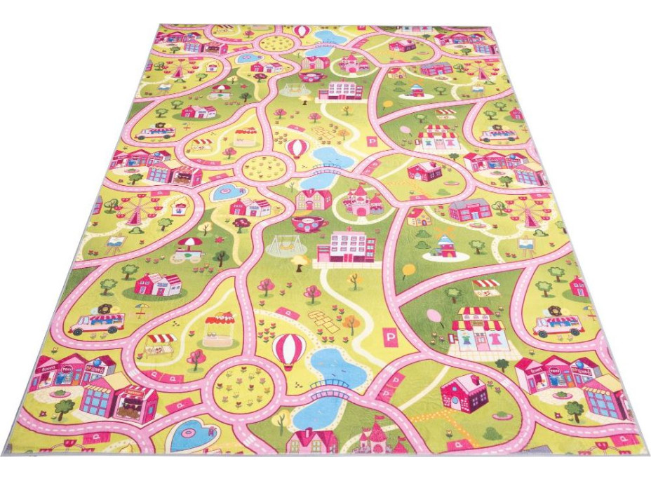 Detský kusový koberec FLANNEL PRINTED - Candy town