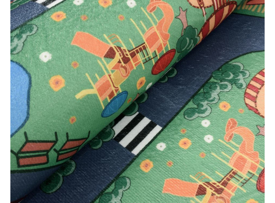 Detský kusový koberec FLANNEL PRINTED - Na dedine