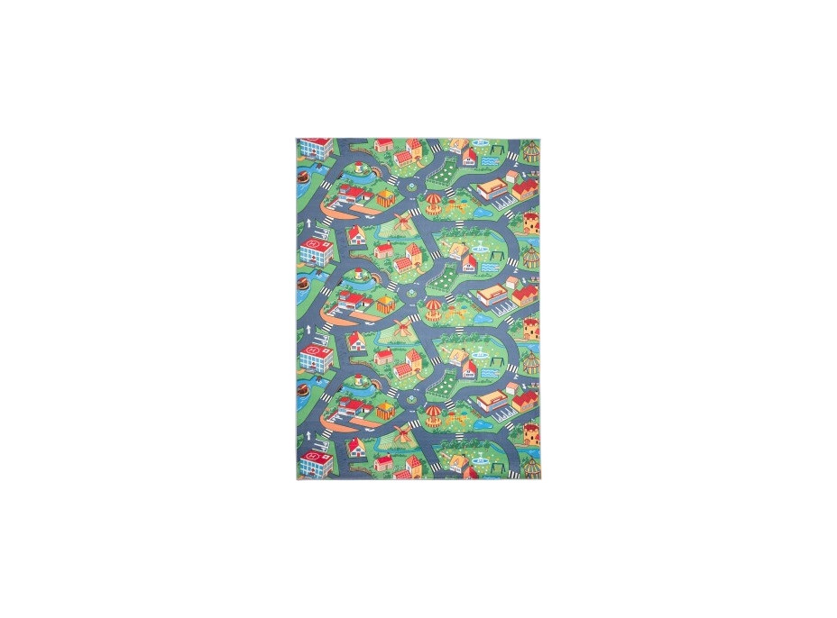 Dětský kusový koberec FLANNEL PRINTED - Na vesnici