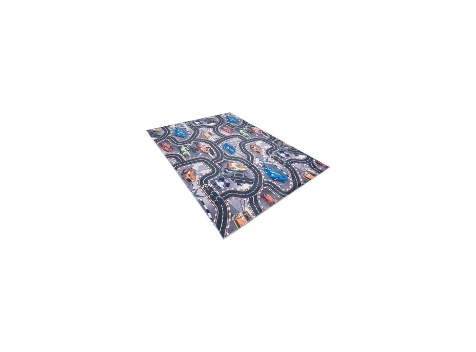 Detský kusový koberec FLANNEL PRINTED - Autá