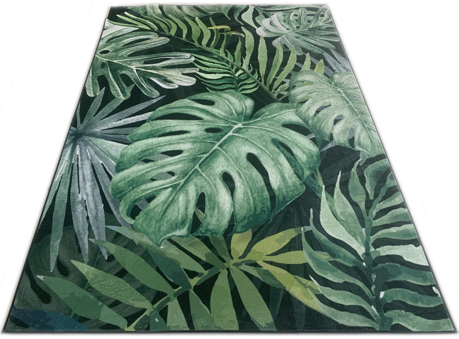 Kusový koberec FLANNEL PRINTED - Monstera