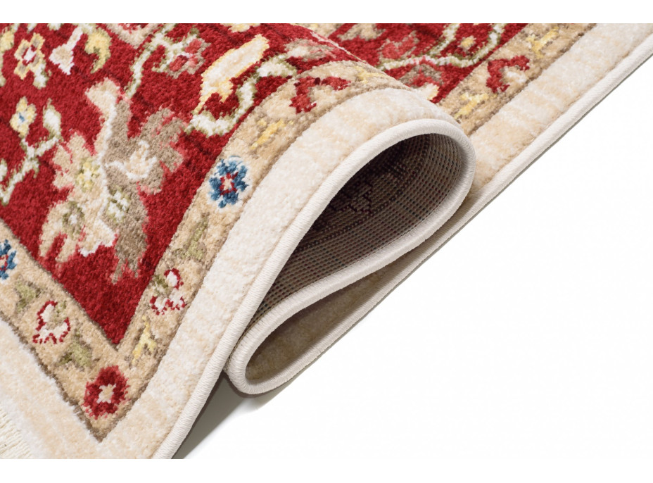 Kusový koberec RIVOLI Sivas - krémový/červený