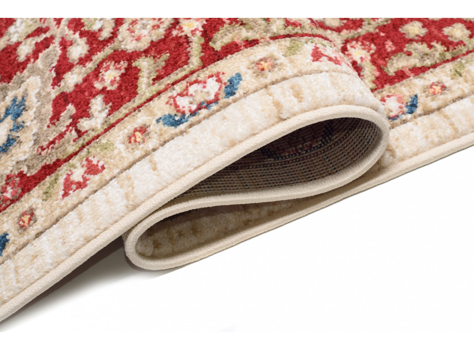 Kusový koberec RIVOLI Milas - krémový/červený