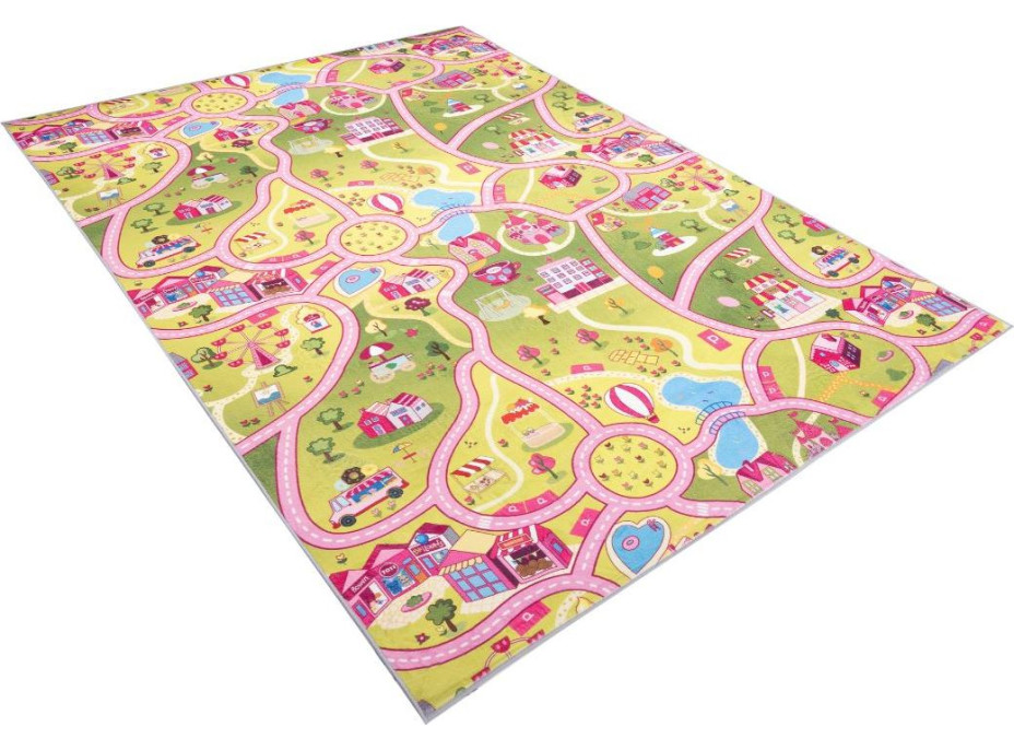 Dětský kusový koberec FLANNEL PRINTED - Candy town
