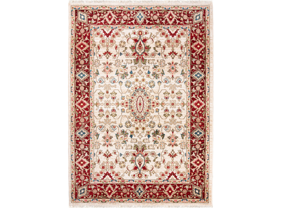 Kusový koberec RIVOLI Milas - krémový/červený