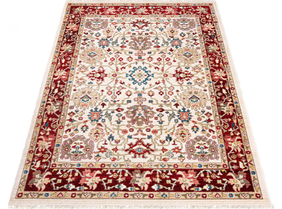 Kusový koberec RIVOLI Sivas - krémový/červený
