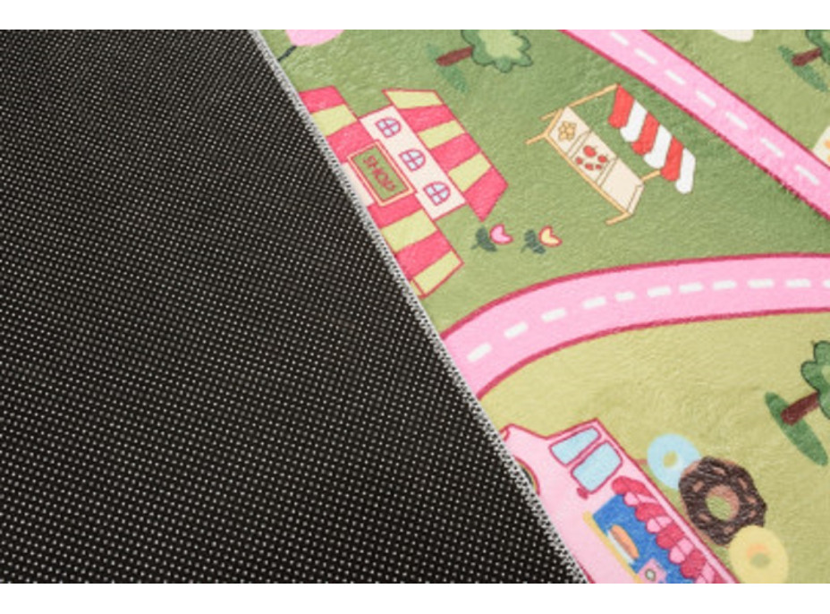Dětský kusový koberec FLANNEL PRINTED - Candy town
