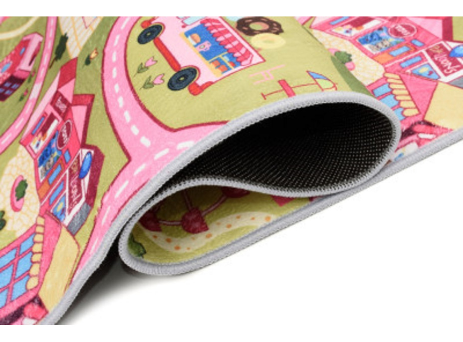 Dětský kusový koberec FLANNEL PRINTED - Candy town