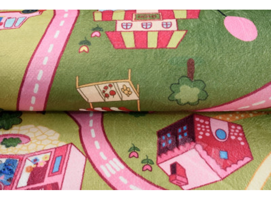 Dětský kusový koberec FLANNEL PRINTED - Candy town