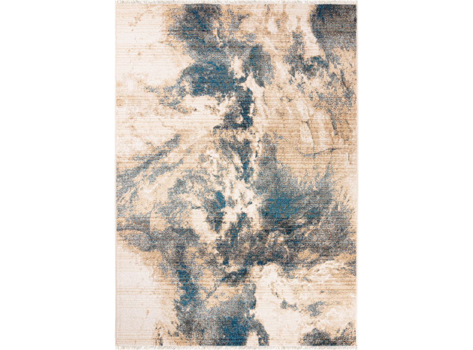 Kusový koberec RIVOLI Clouds - béžový/modrý