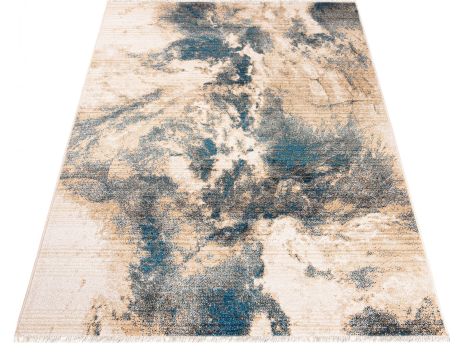 Kusový koberec RIVOLI Clouds - béžový/modrý