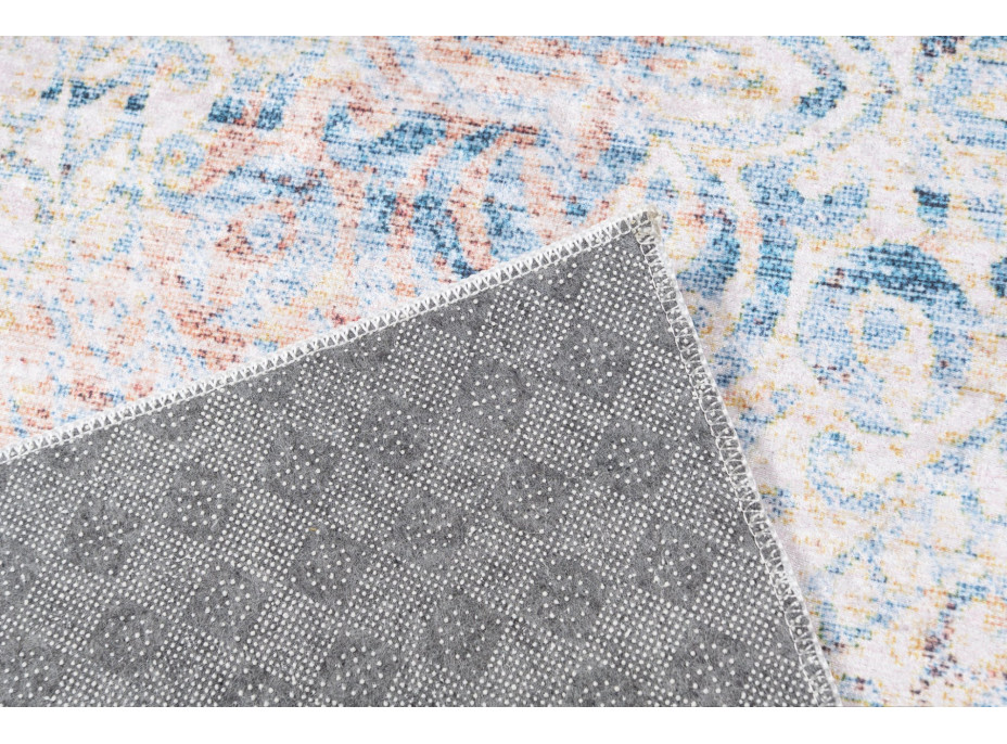 Kusový koberec TOSCANA Pattern - krémový/modrý