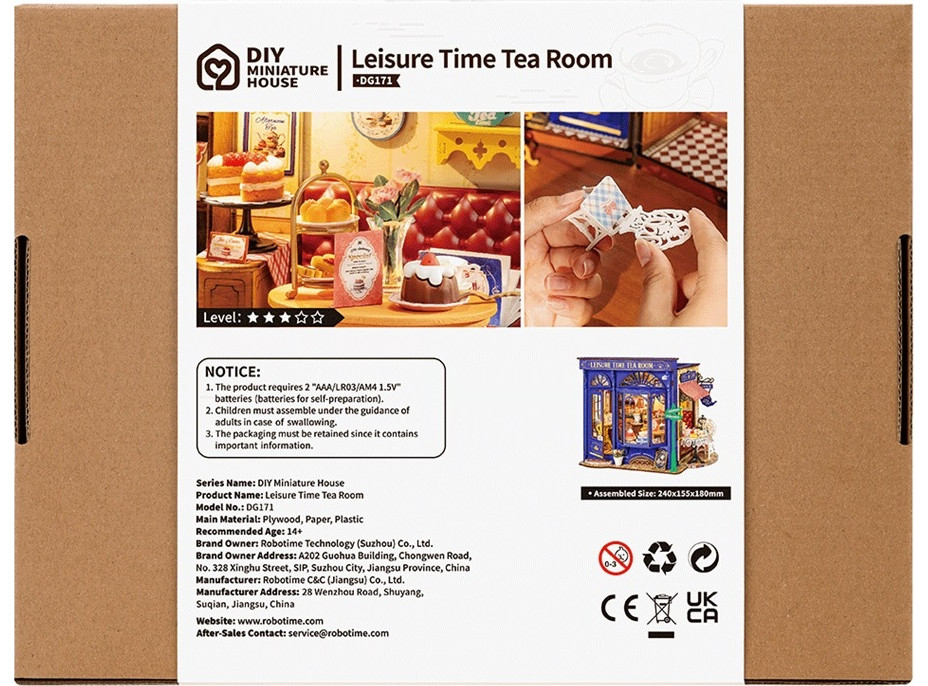 RoboTime Miniatúra domčeka Čajovňa pre chvíle pohody