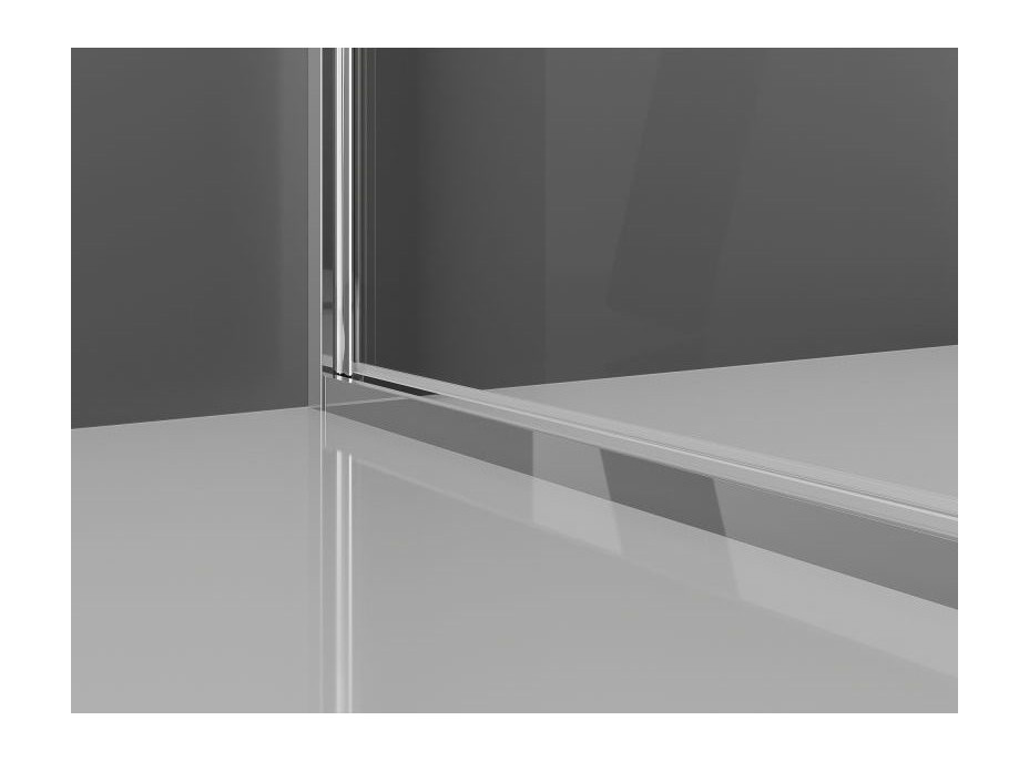 Sprchové dvere MEXEN EXO krídlové 75 cm - číre - chrómové - 817-075-000-01-00