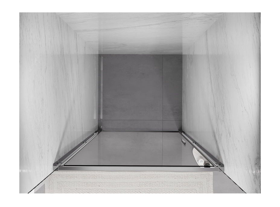 Sprchové dvere MEXEN EXO krídlové 65 cm - číre - chrómové - 817-065-000-01-00