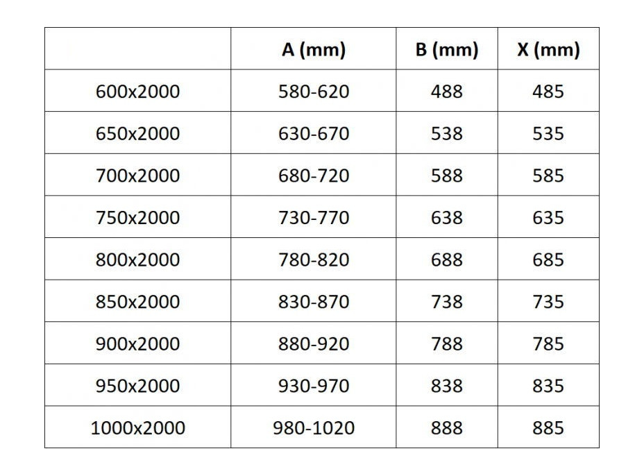 Sprchové dvere MEXEN EXO krídlové 70 cm - číre - čierne - 817-070-000-70-00
