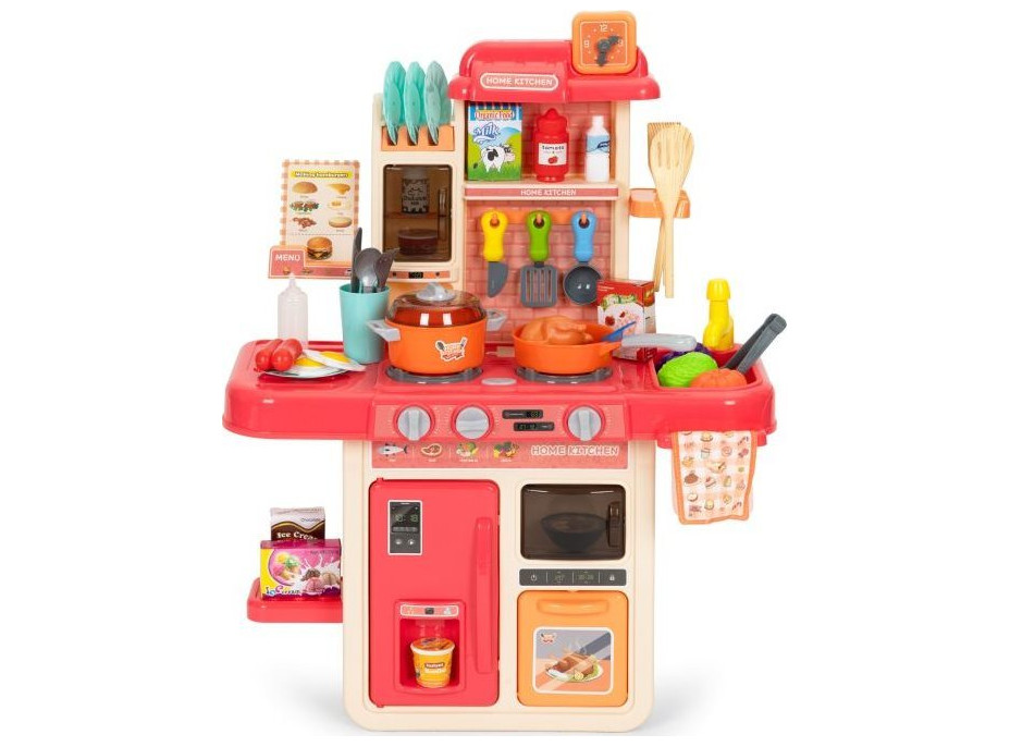 ECOTOYS Kuchynka so zvukmi a svetlami - ružová
