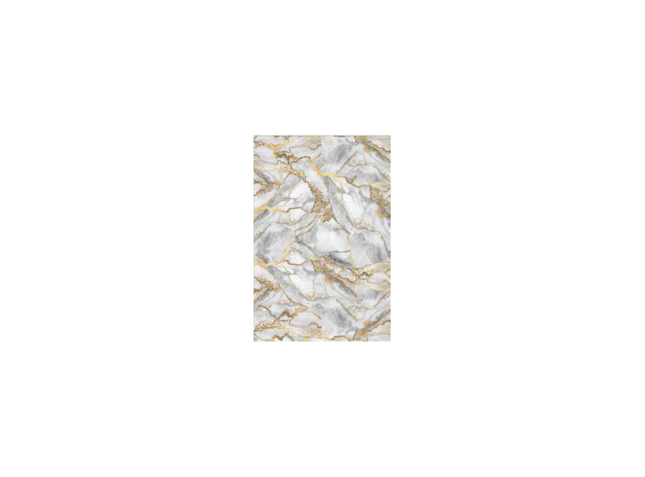 Kusový koberec TOSCANA Alabaster - svetlo šedý/zlatý