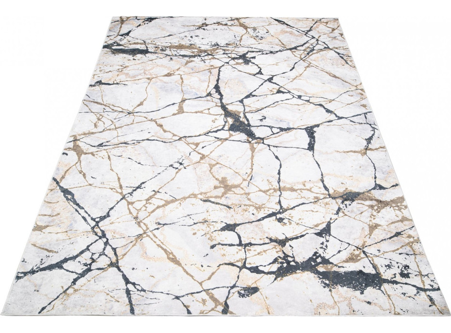 Kusový koberec TOSCANA Marble - krémový/čierny/béžový