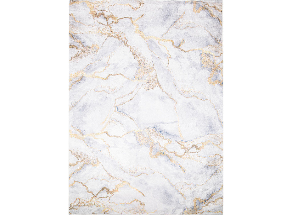 Kusový koberec TOSCANA Alabaster - svetlo šedý/zlatý