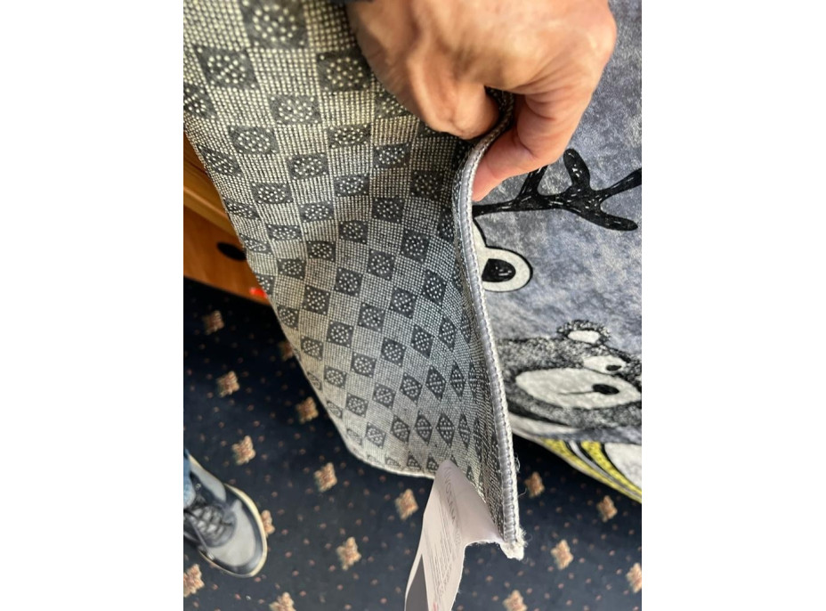 Kusový koberec TOSCANA Marble - černý/zlatý