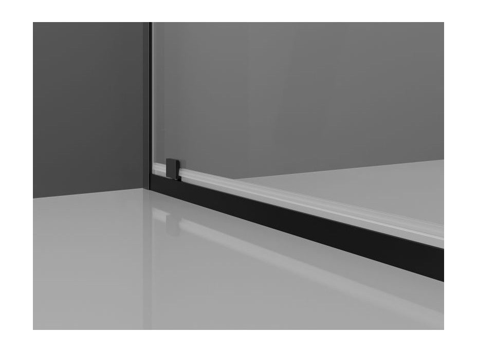 Sprchové dvere MEXEN EXO pivotové 65 cm - číre - čierne - 8181-065-000-70-00