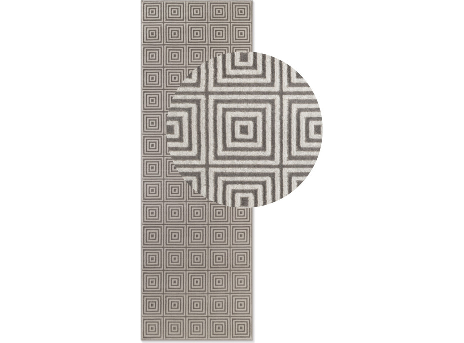 Behúň Perles 106185 White Grey z kolekcie Elle