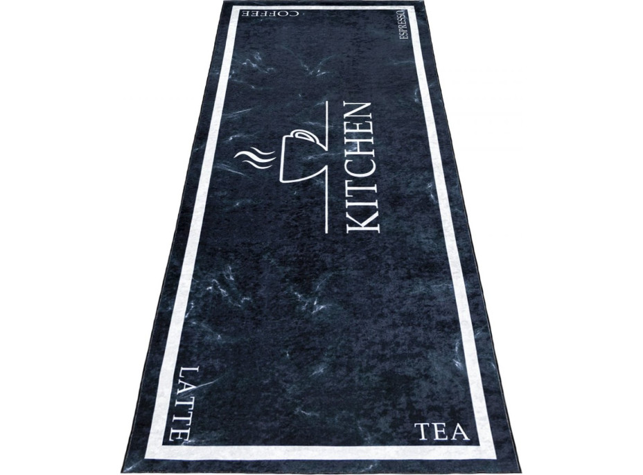 Behúň do kuchyne KITCHEN - Káva - čierny