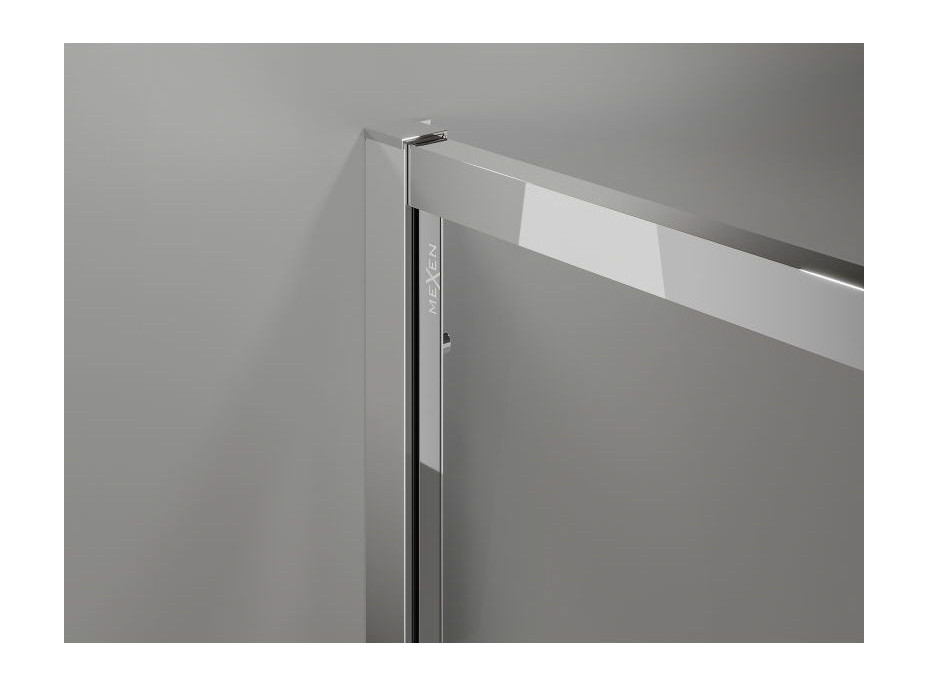 Sprchové dvere MEXEN EXO posuvné 90 cm - číre - chrómové - 8151-090-000-01-00