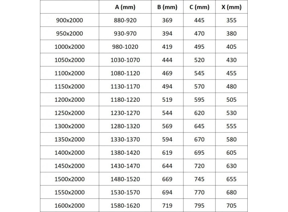 Sprchové dvere MEXEN EXO posuvné 90 cm - číre - zlaté - 8151-090-000-50-00