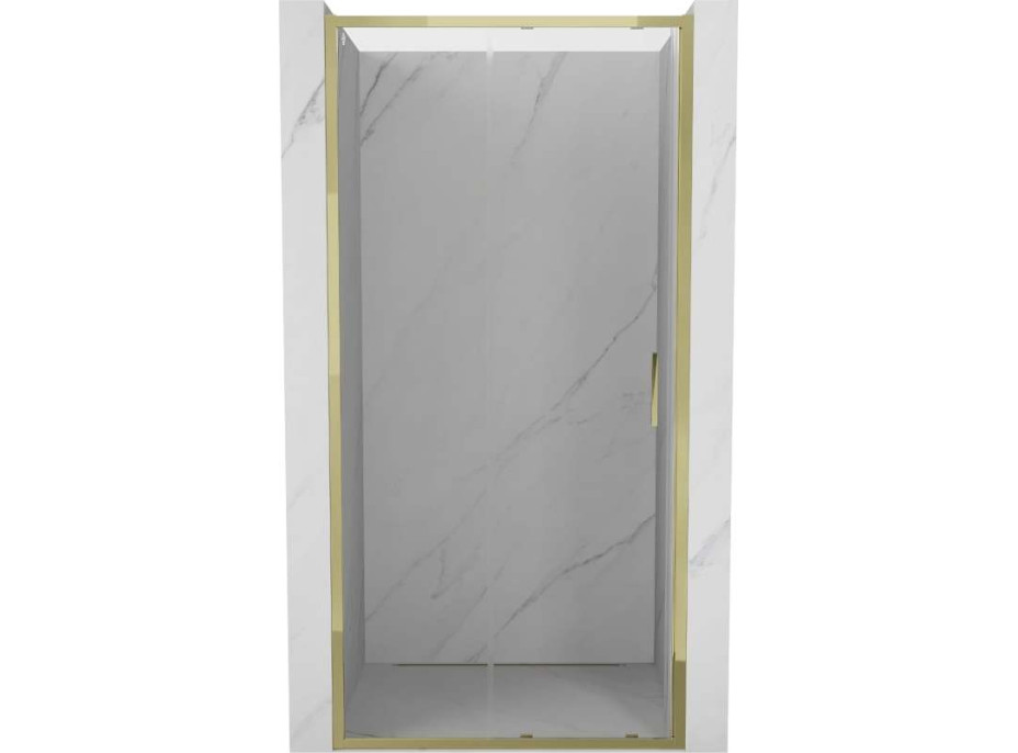 Sprchové dvere MEXEN EXO posuvné 110 cm - číre - zlaté - 8151-110-000-50-00