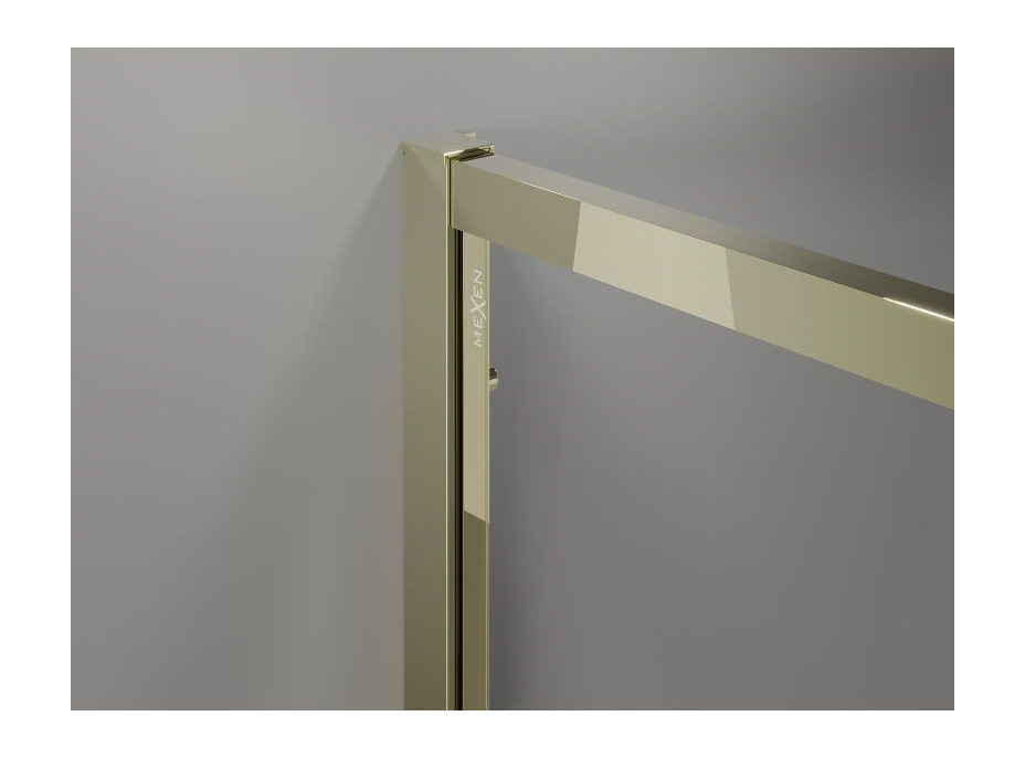 Sprchové dvere MEXEN EXO posuvné 115 cm - číre - zlaté - 8151-115-000-50-00
