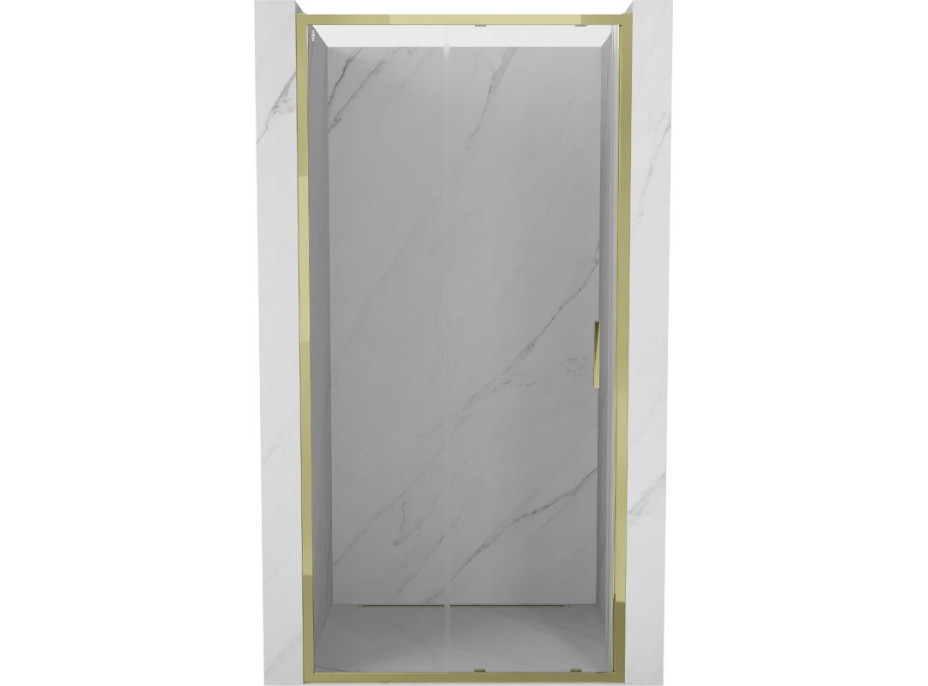 Sprchové dvere MEXEN EXO posuvné 115 cm - číre - zlaté - 8151-115-000-50-00