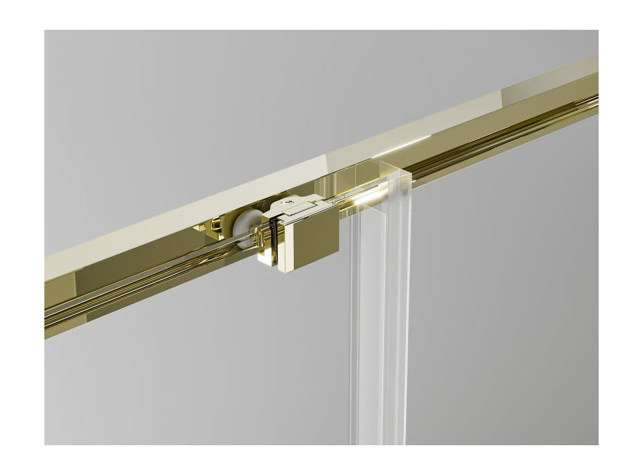 Sprchové dvere MEXEN EXO posuvné 115 cm - číre - zlaté - 8151-115-000-50-00