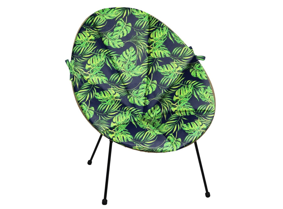 Vodeodolný podsedák do záhradného kresla ACAPULCO 91x72 cm - Monstera