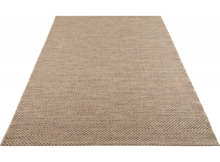 Kusový koberec Brave 103615 natural Brown z kolekcie Elle – na von aj na doma