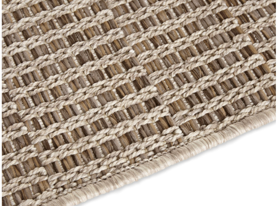 Kusový koberec Brave 103610 Natural Brown z kolekcie Elle – na von aj na doma