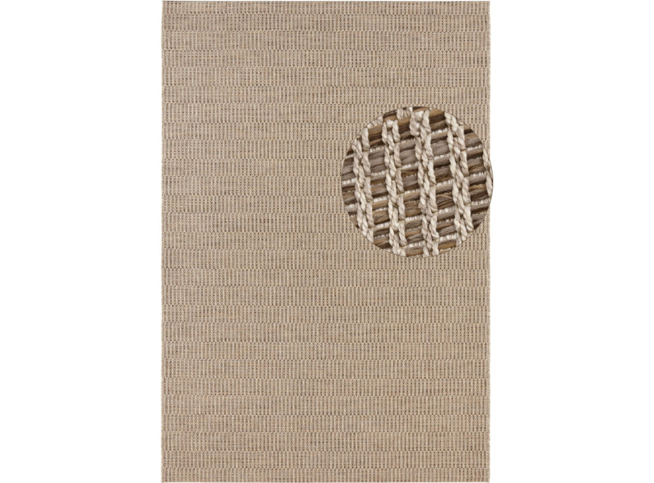 Kusový koberec Brave 103610 Natural Brown z kolekcie Elle – na von aj na doma