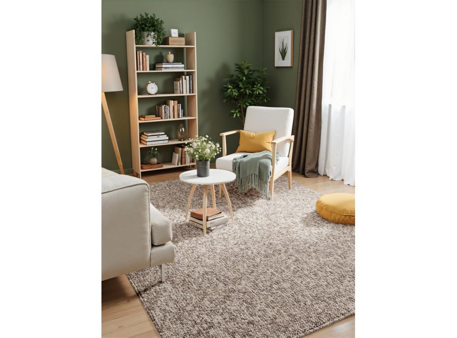 Kusový koberec Tundra 106229 Taupe z kolekcie Elle