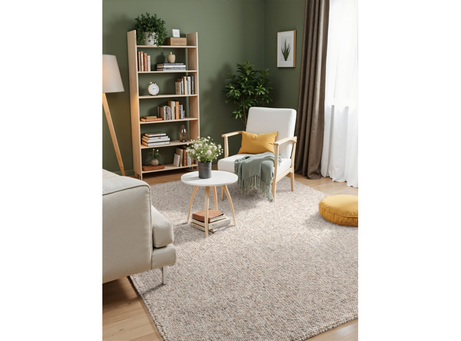 Kusový koberec Tundra 106230 Cream z kolekcie Elle
