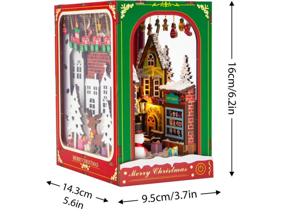 2Kids Toys Zarážka na knihy Biele Vianoce