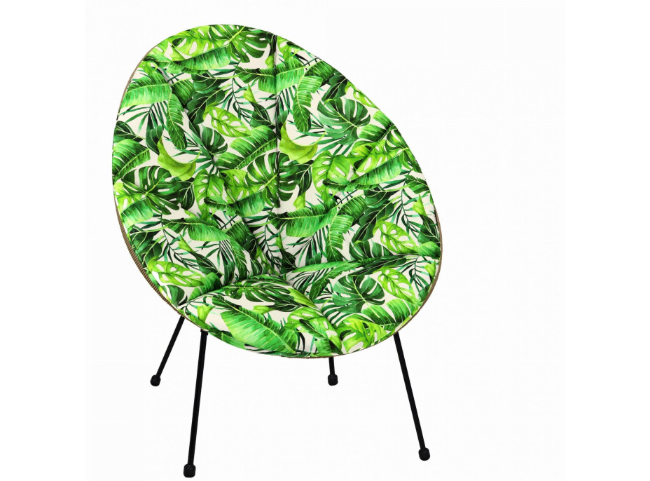 Vodeodolný podsedák do záhradného kresla ACAPULCO 91x72 cm - Jungle