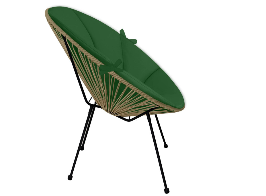 Vodeodolný podsedák do záhradného kresla ACAPULCO 91x72 cm - zelený