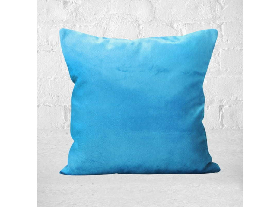 Obliečka na vankúš TAYLOR VELVET 60x60 cm - modrá