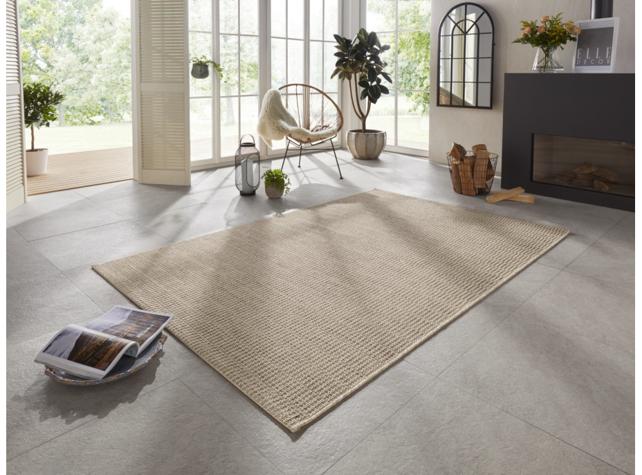 Kusový koberec Brave 103610 Natural Brown z kolekcie Elle – na von aj na doma