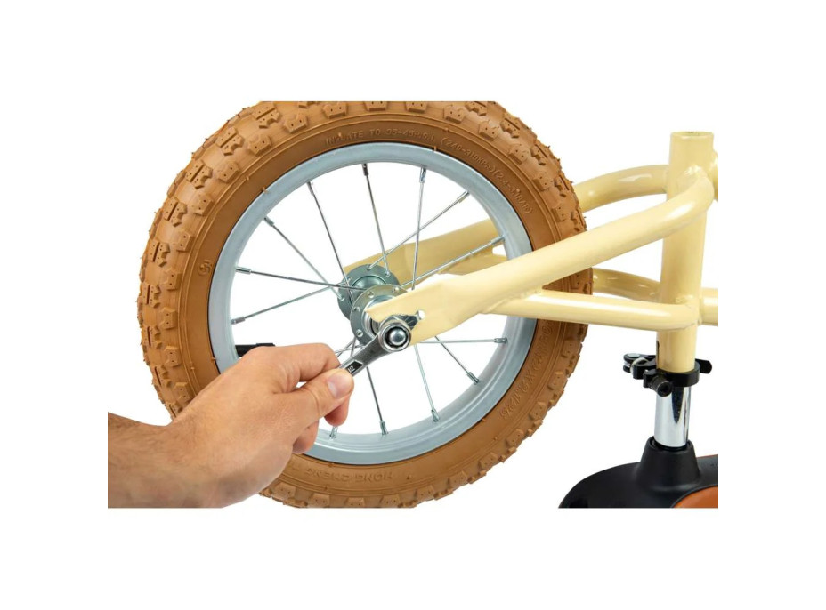 Bigjigs Toys Balančné odrážadlo krémové