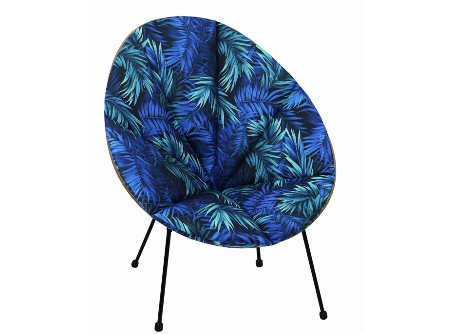 Vodeodolný podsedák do záhradného kresla ACAPULCO 91x72 cm - Blue Passion