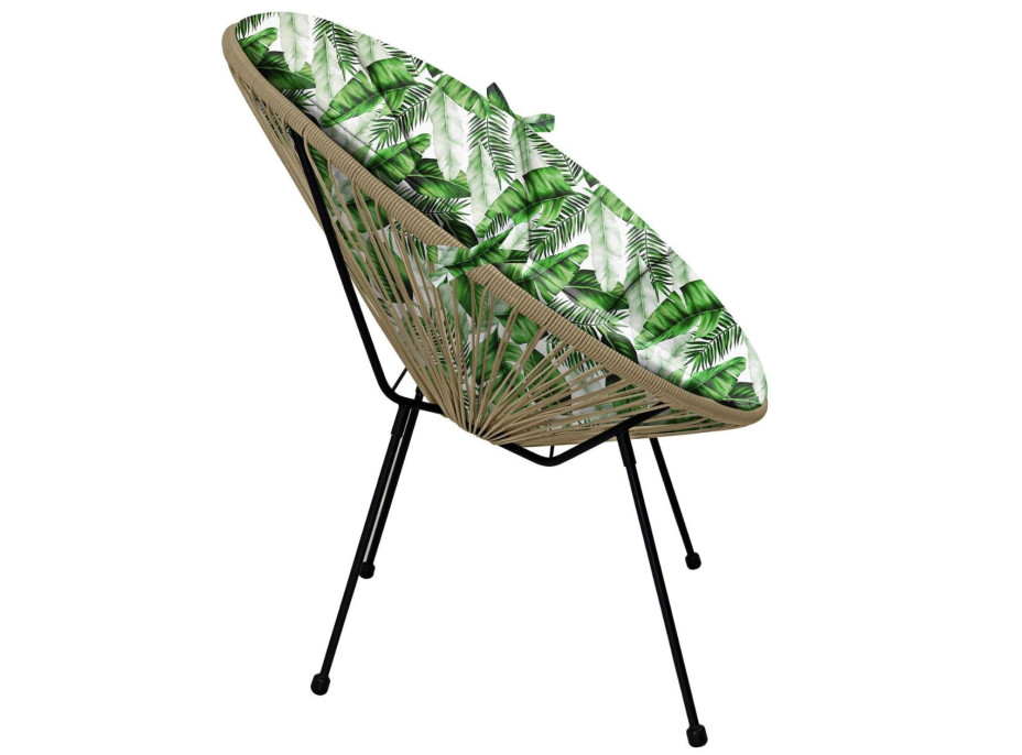 Vodeodolný podsedák do záhradného kresla ACAPULCO 91x72 cm - Listy banánovníka